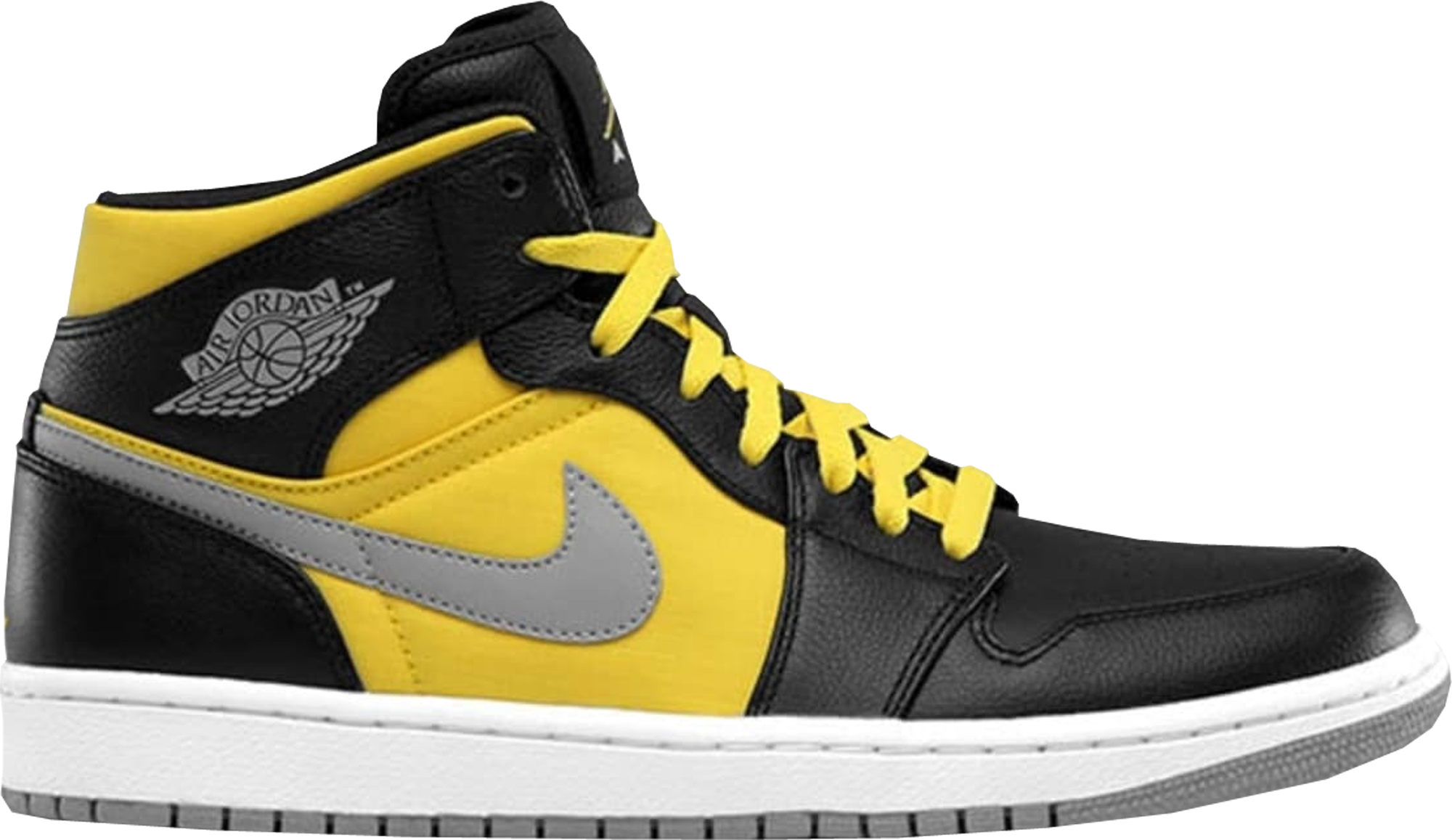 black and yellow air force jordans