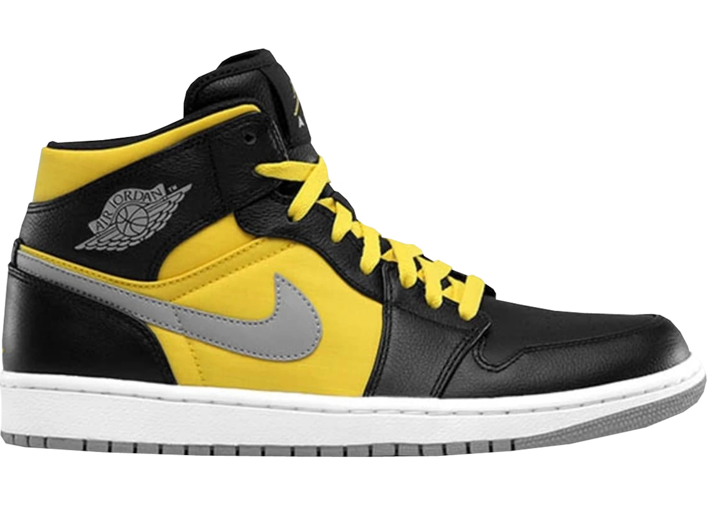 Jordan one yellow and black best sale