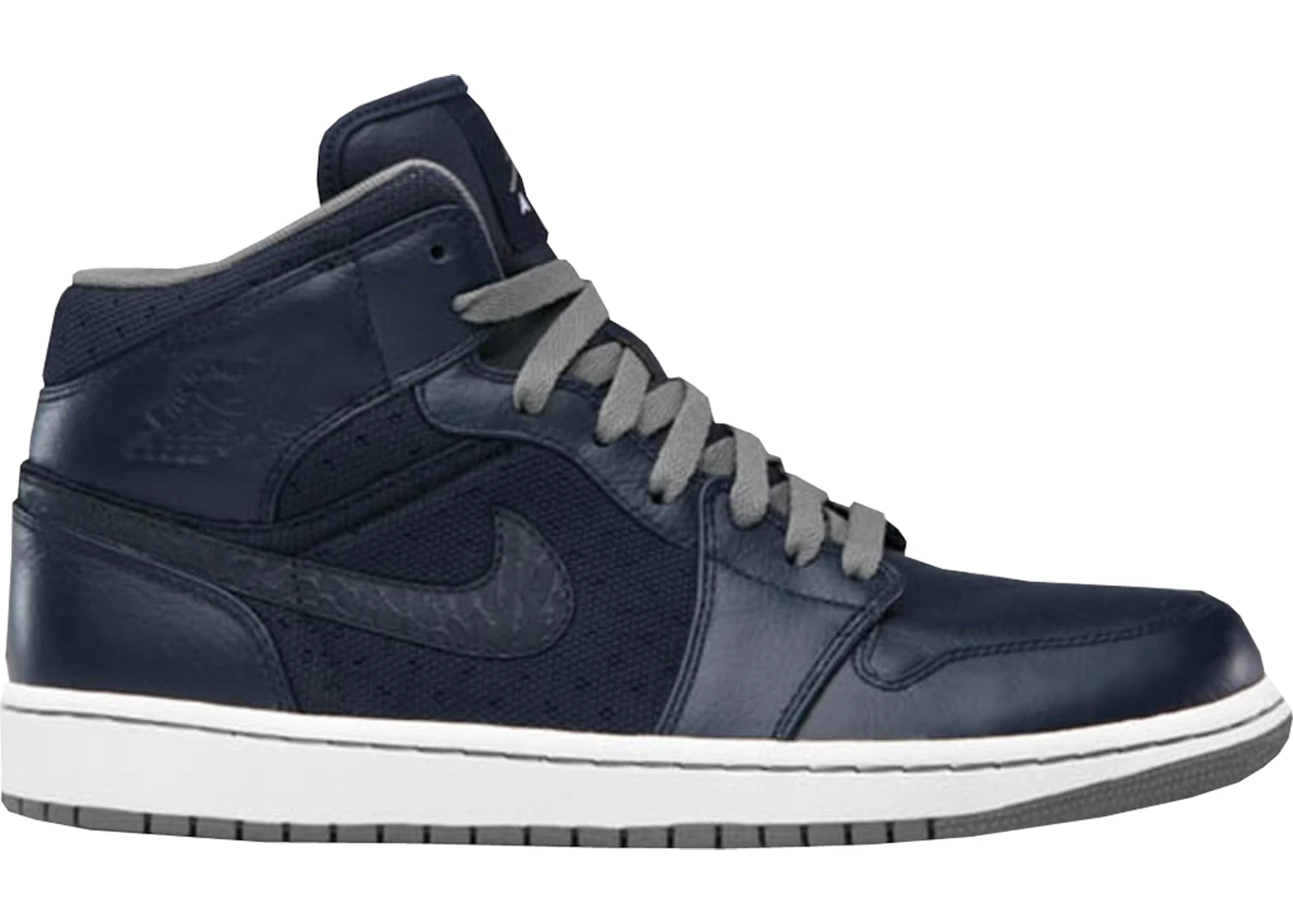 Jordan 1 Phat Mid Obsidian Cool Grey Men s 364770 402 US