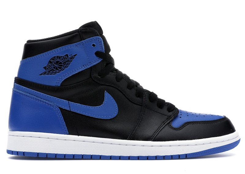 black and blue jordan 1 high