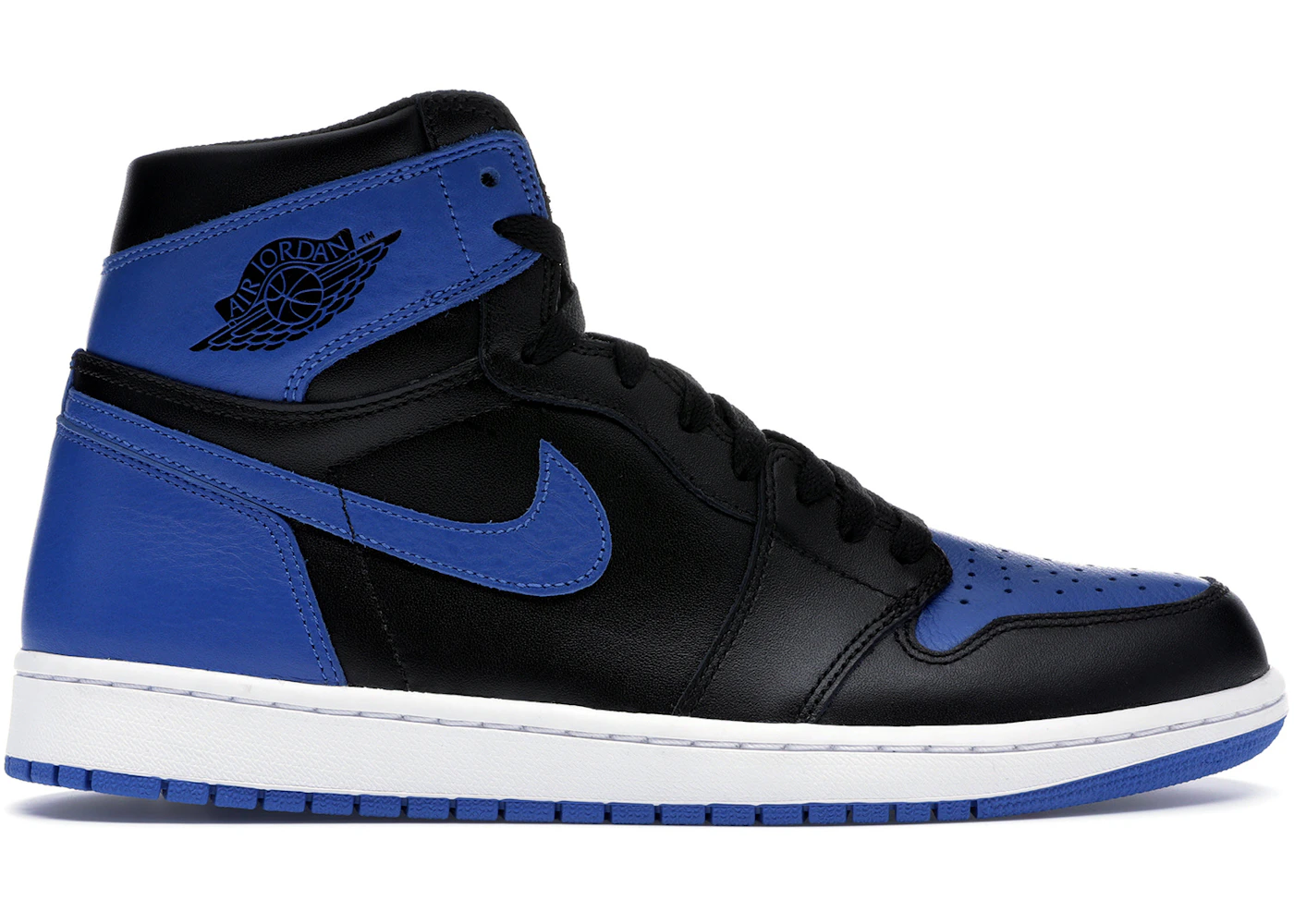 Black Jordan A1 Mid Blue Jordan Retro Royal (2017) Men's 555088