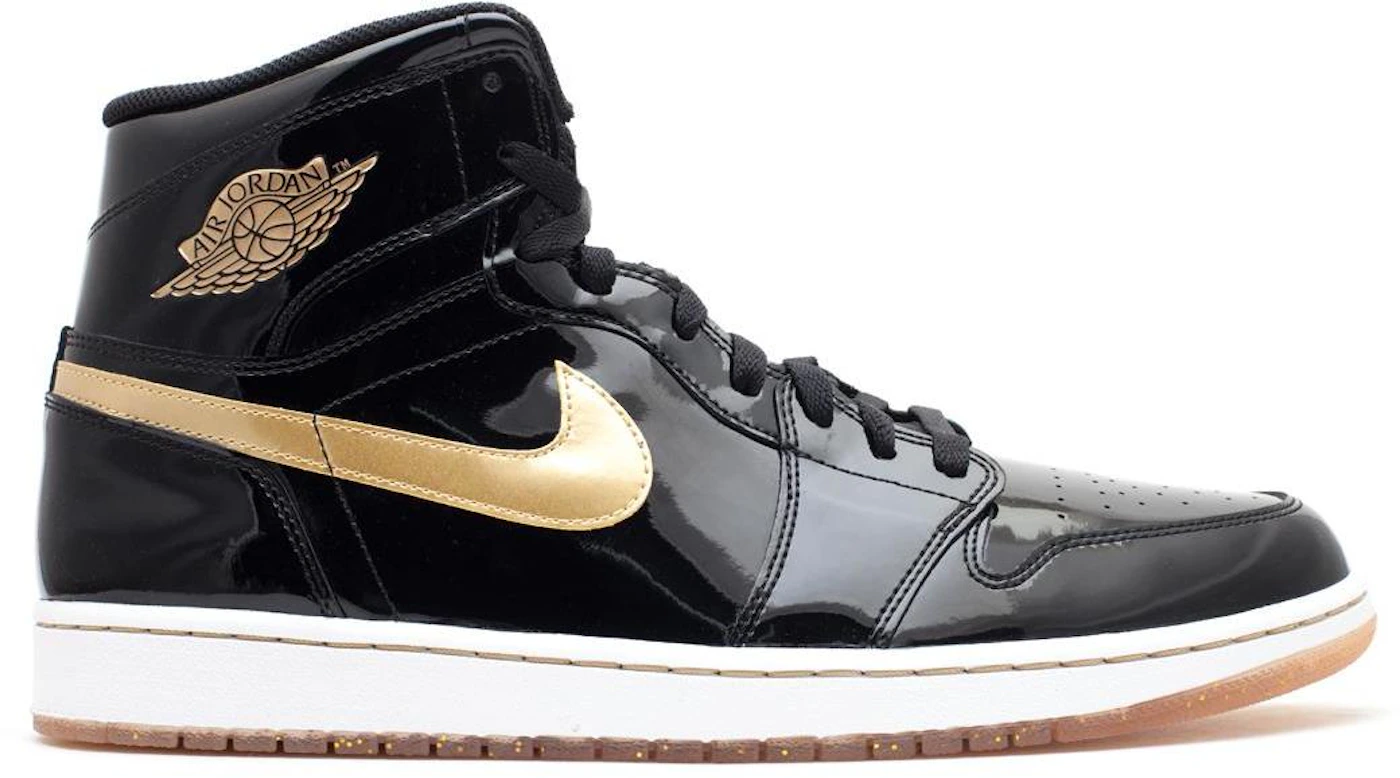 Sneaker tees match jordan 1 black metallic gold retro 1 patent shoes