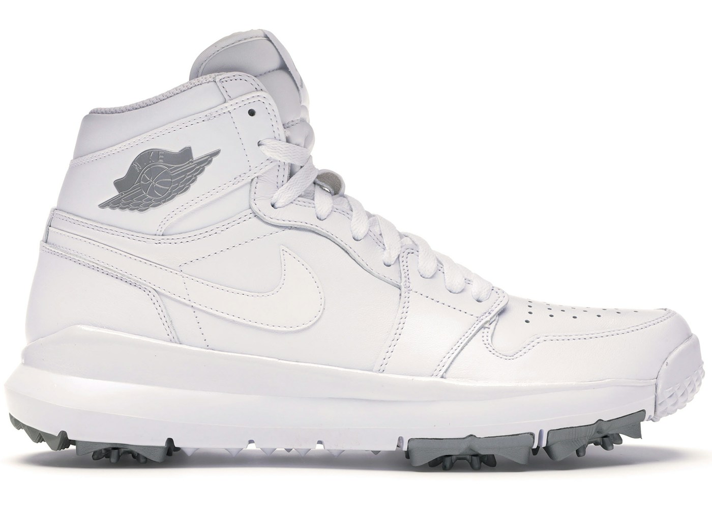 Jordan 1 Retro Golf Cleat White Metallic 917717 101 Jordan 1 Retro Golf Cleat White Metallic 917717 101