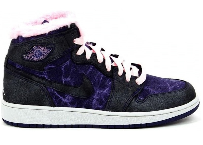 Pre-owned Jordan 1 Retro Hi Premier Sneakers In Imperial Purple/liquid Pink/purple Earth