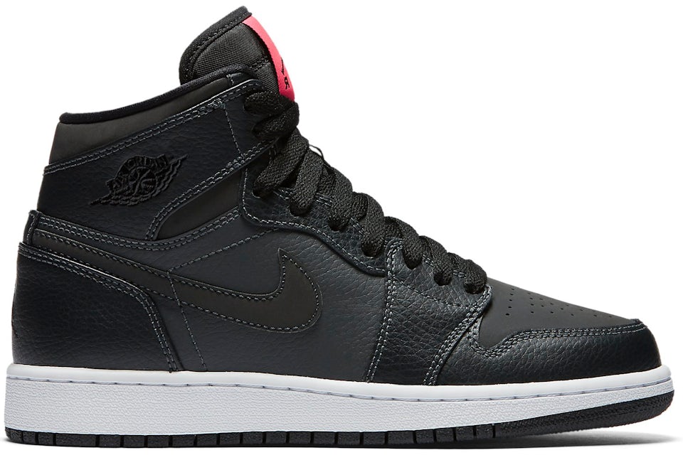 Air jordan 1 shop retro mid anthracite red