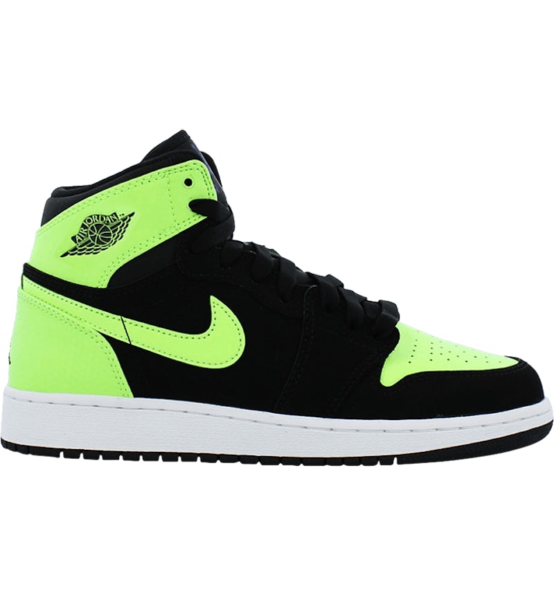 Jordan 1 Retro High Black Ghost Green GS 332148 003 US