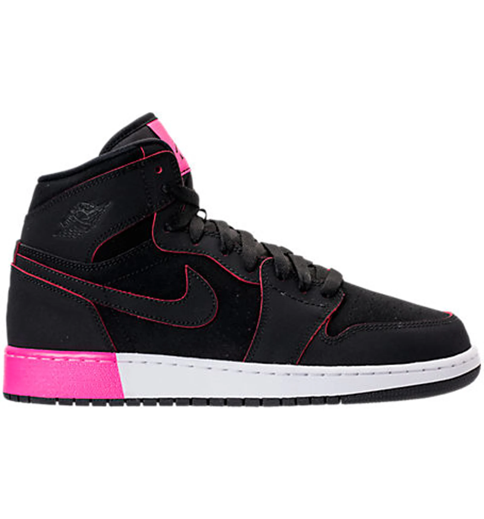 Black and hyper pink top jordan 1