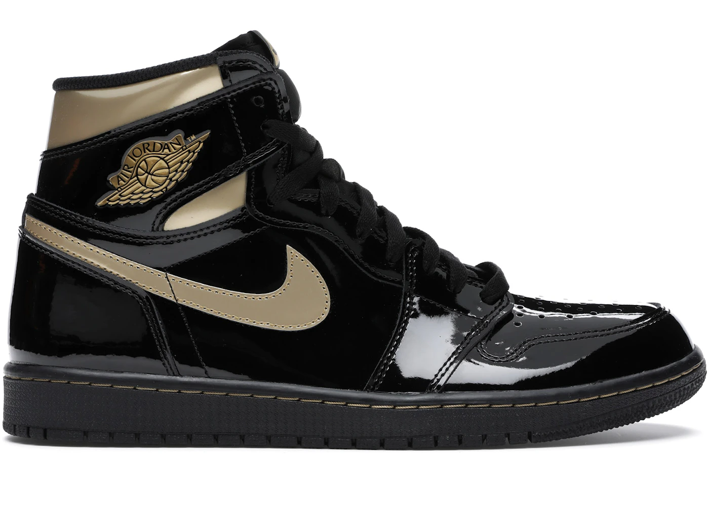 intermitente carga Conveniente Jordan 1 Retro High Black Metallic Gold (2020) - 555088-032 - ES