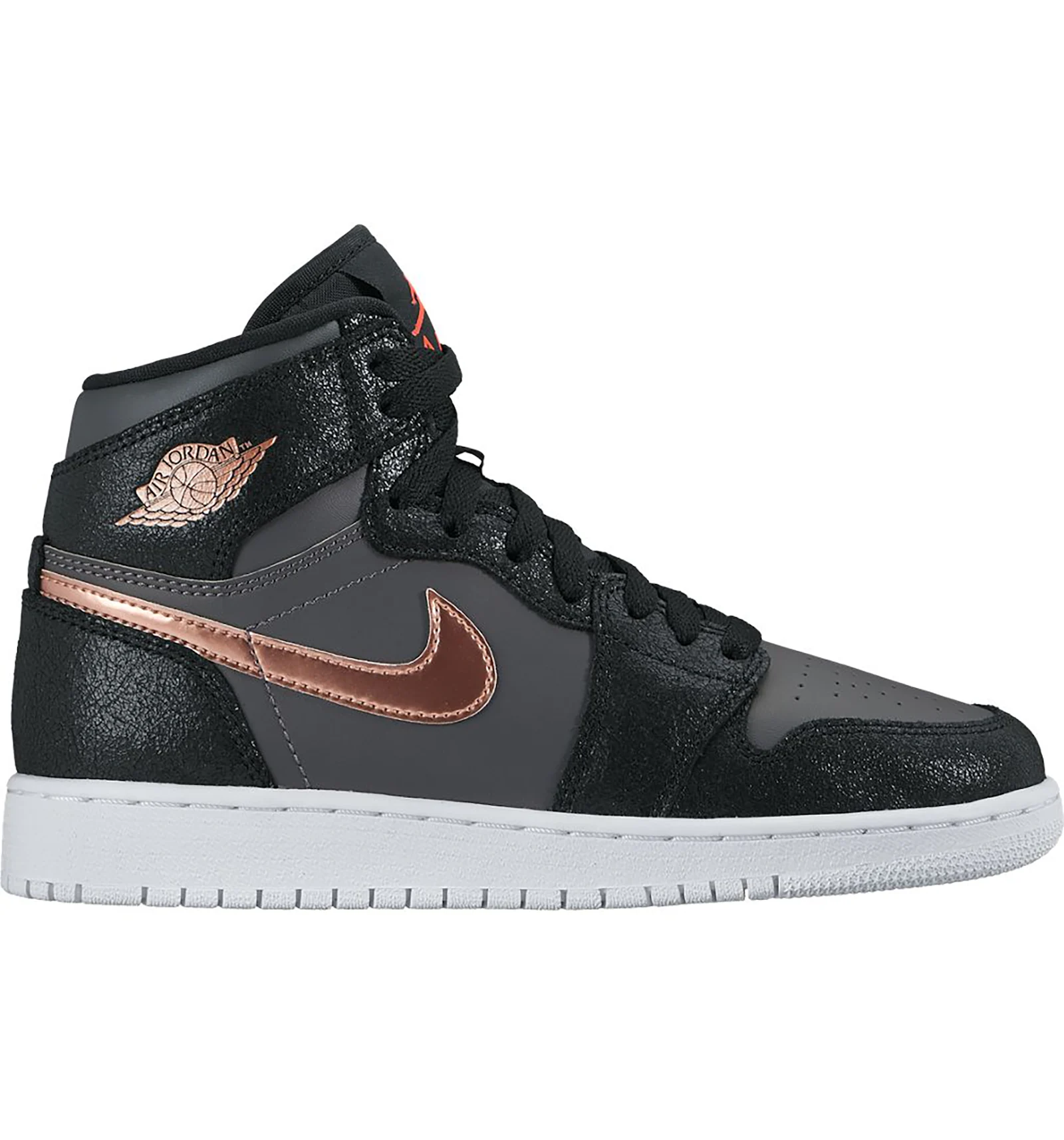 Jordan retro 1 high og - men's grey/black/crimson hot sale
