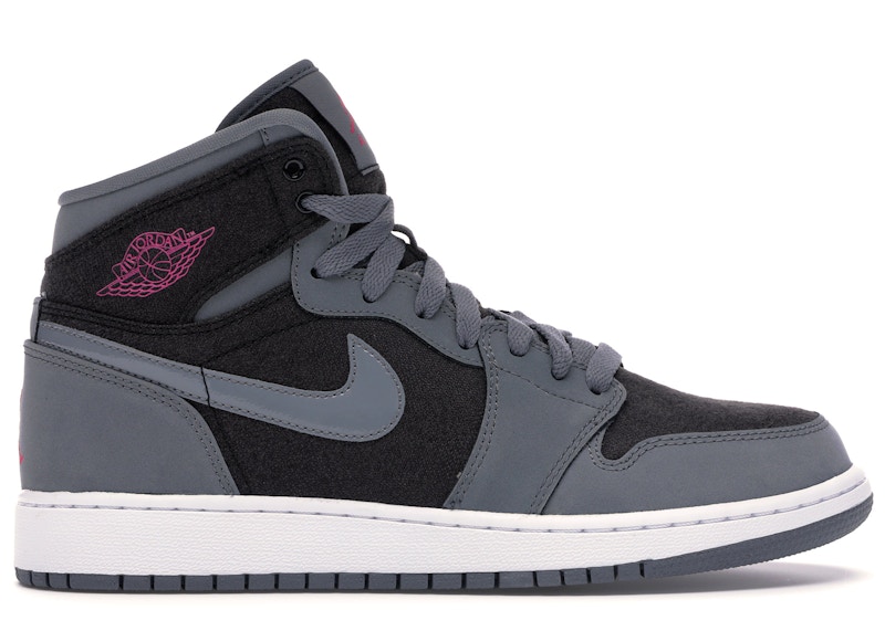 Jordan 1 Retro High Cool Grey Vivid Pink (GS) Kids' - 332148-002