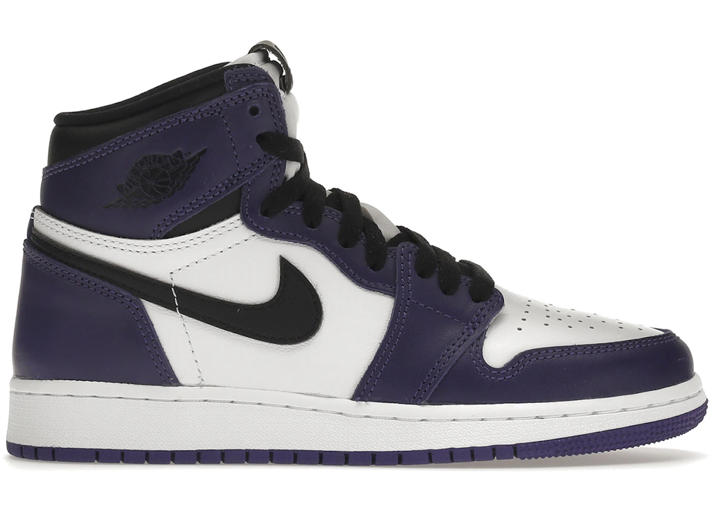 White jordans with purple Clearance