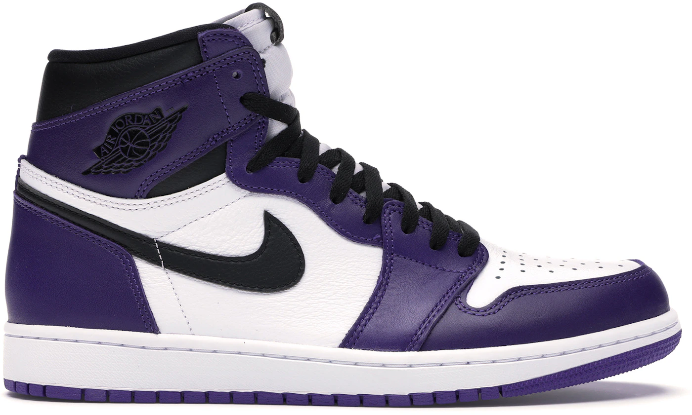 Jordan 1 Retro Court Purple White Men's - 555088-500 - US