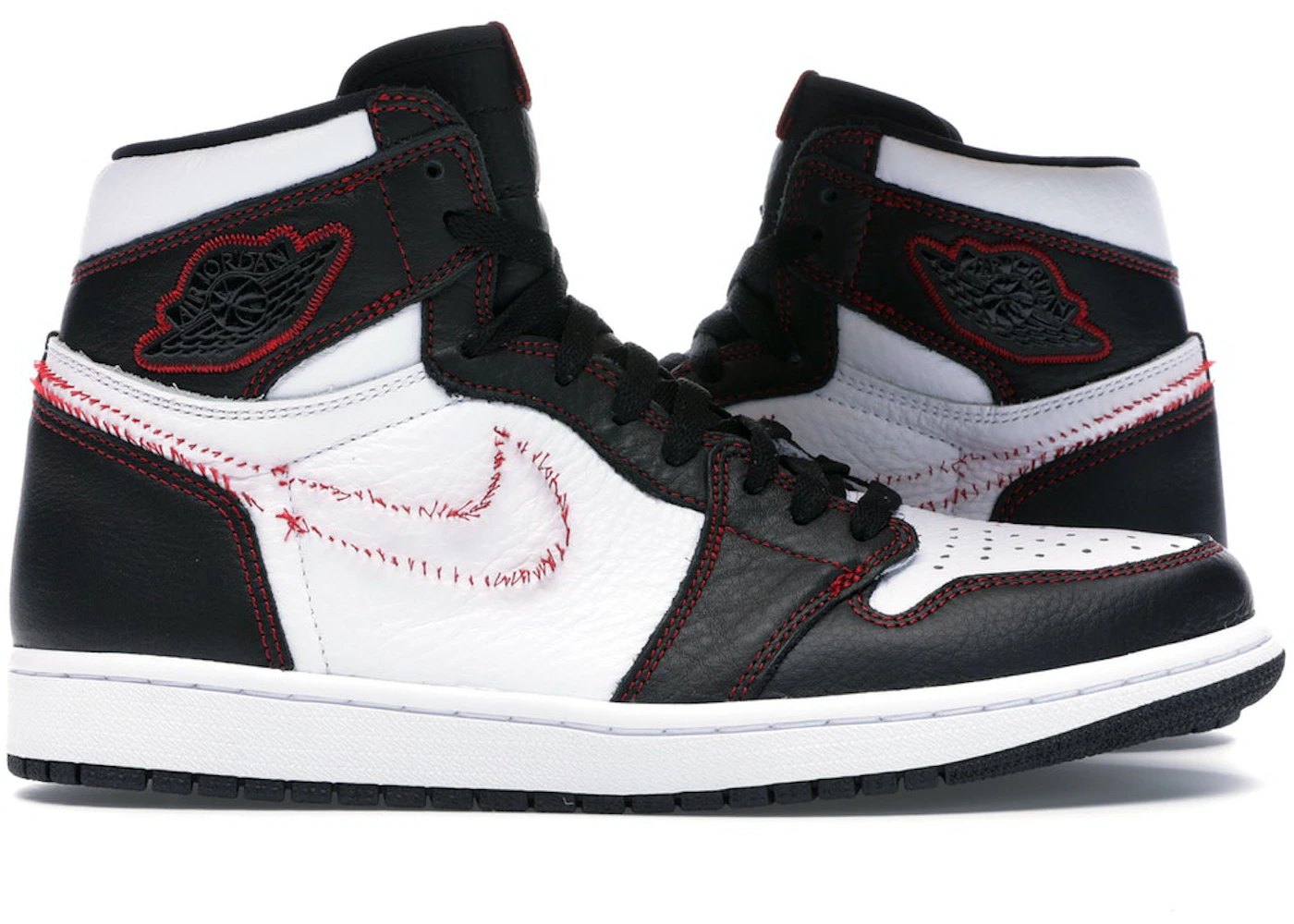 Jordan Retro High Defiant White Black Gym Red Men's CD6579-071