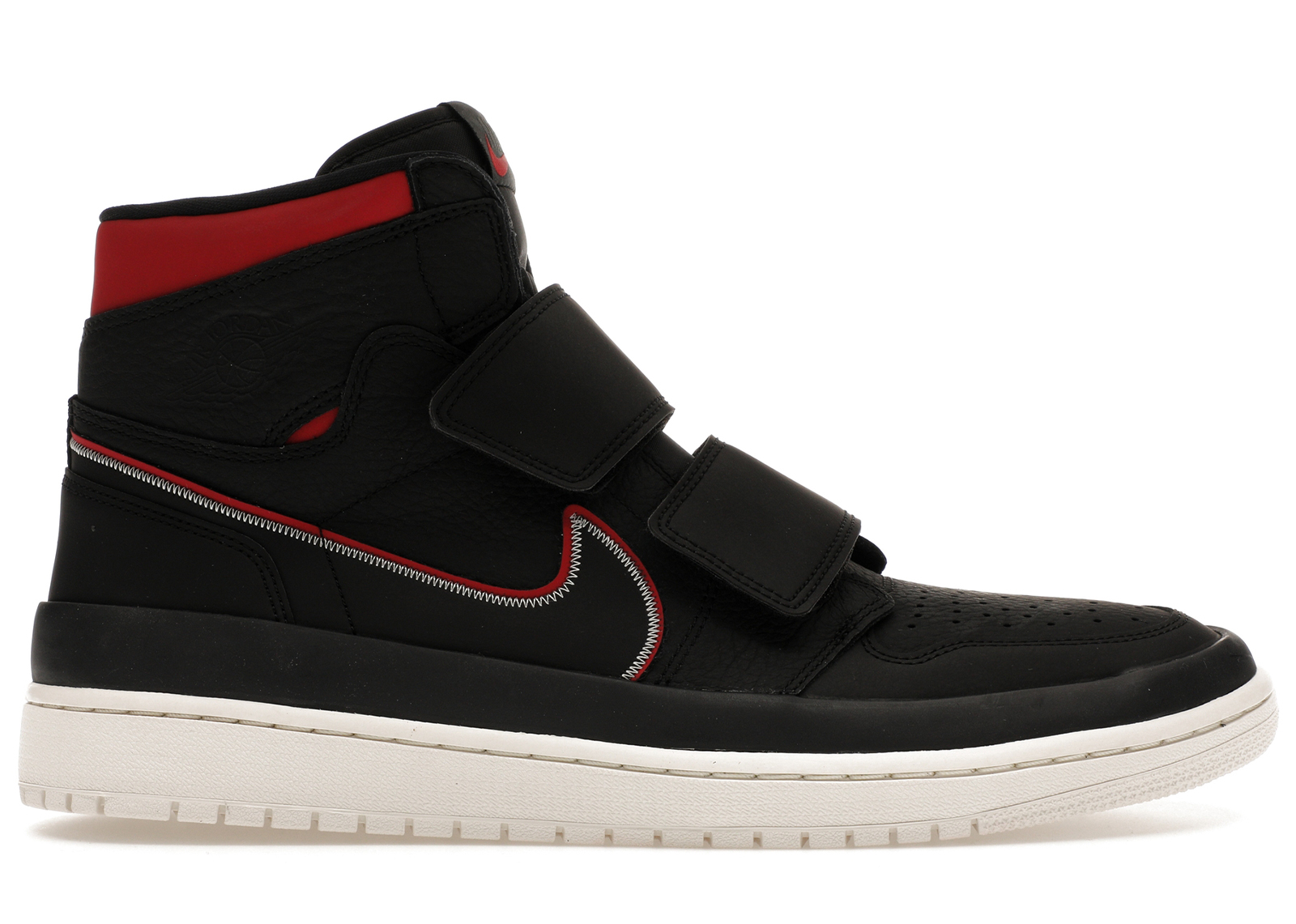 Retro High Double Strap Black Gym Red 