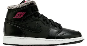 Jordan 1 Retro High Fleece Black Pink (GS)