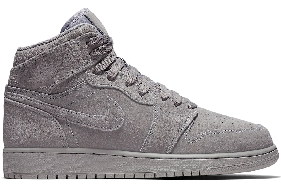 Jordan retro 1 grey suede best sale