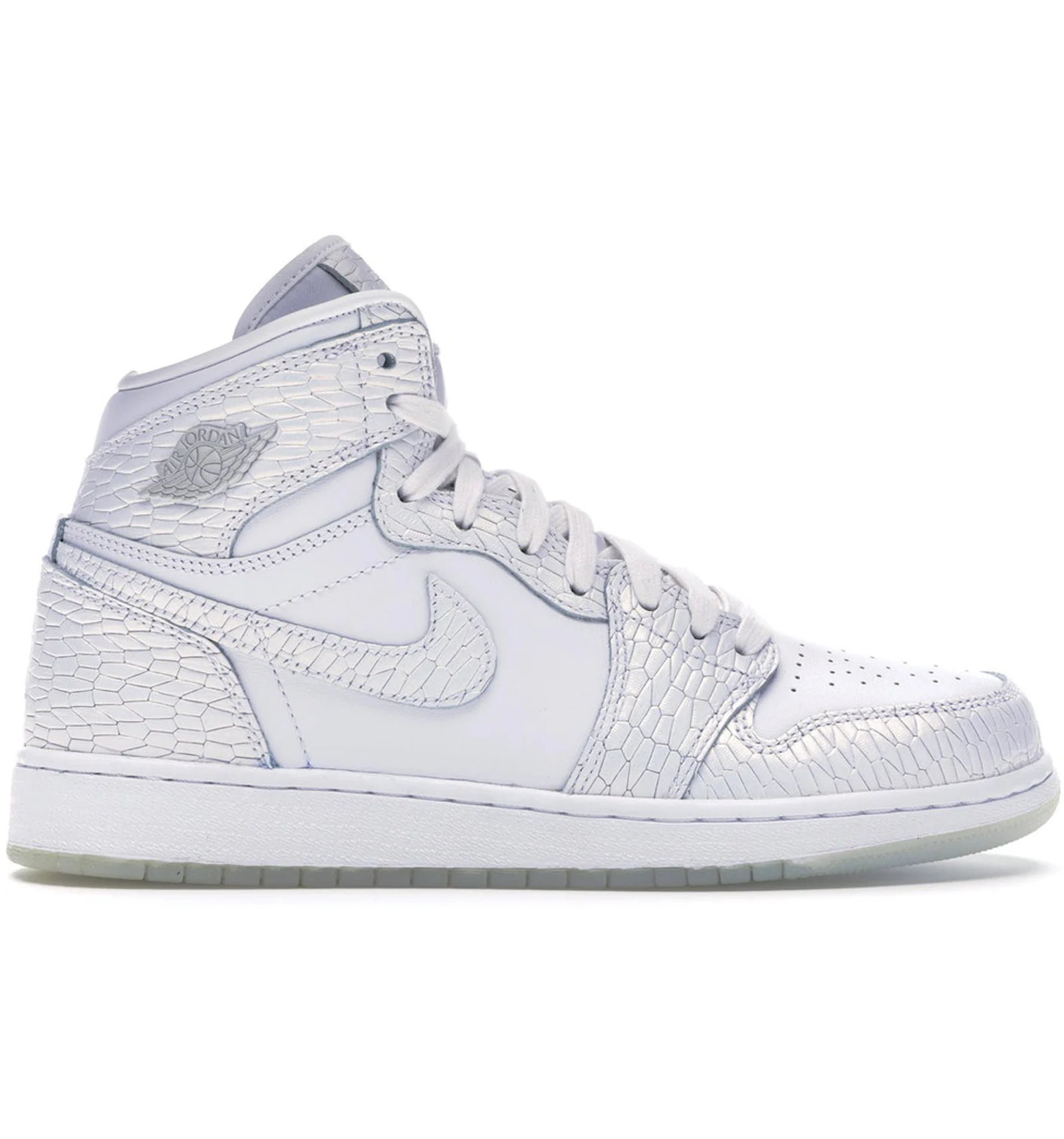 Jordan 1 Retro High Heiress Pure Platinum GS Kids 832596 100