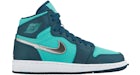 Jordan 1 Retro High Hyper Jade Metallic Silver (GS)