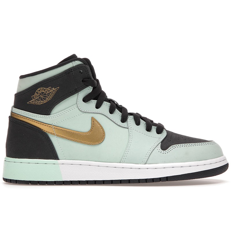 Jordan Retro High Mint Foam Anthracite Metallic Gold (GS