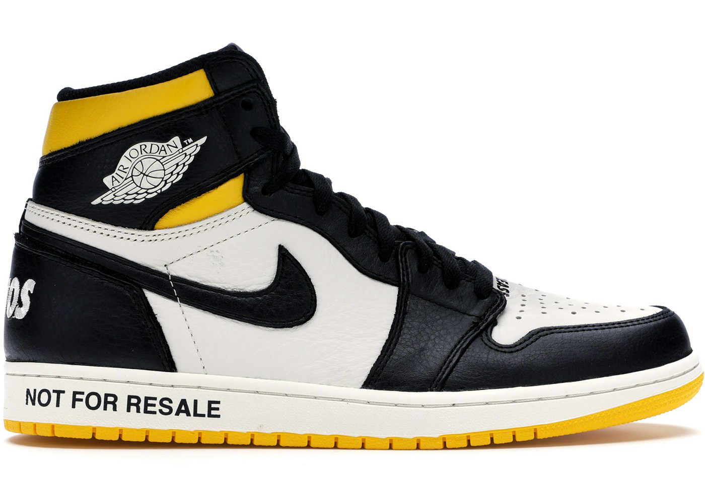 Jordan 1 Retro High "Not for Resale" Varsity Maize 861428107