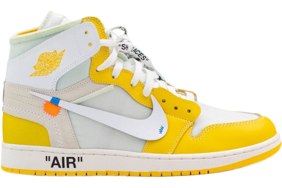 Off white jordan one yellow Clearance