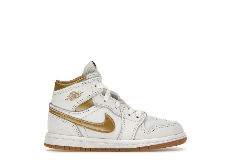 Jordan 1 hot sale metallic gold