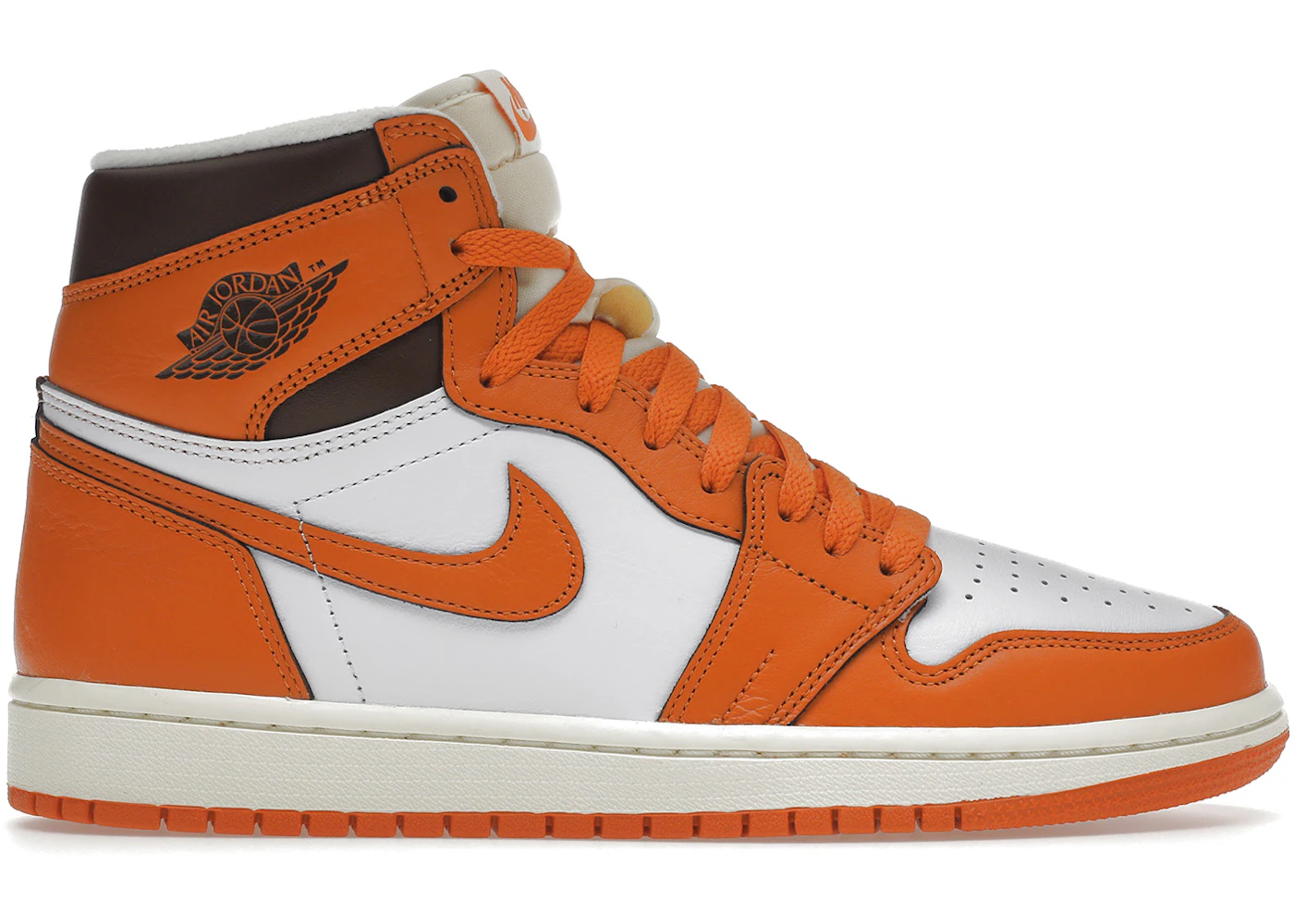 Orange and white jordan Clearance