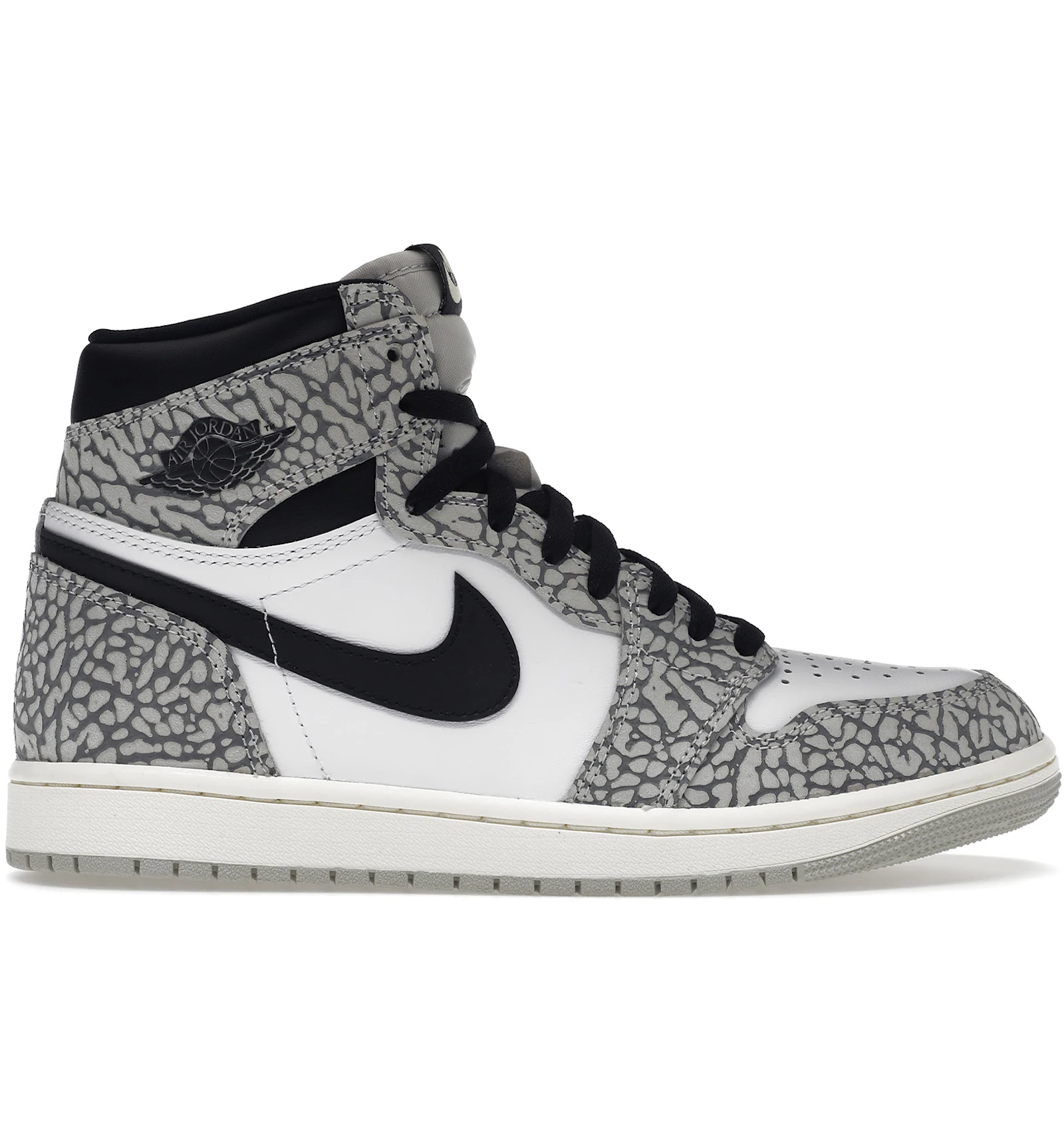 jordan 1 white elephant on feet