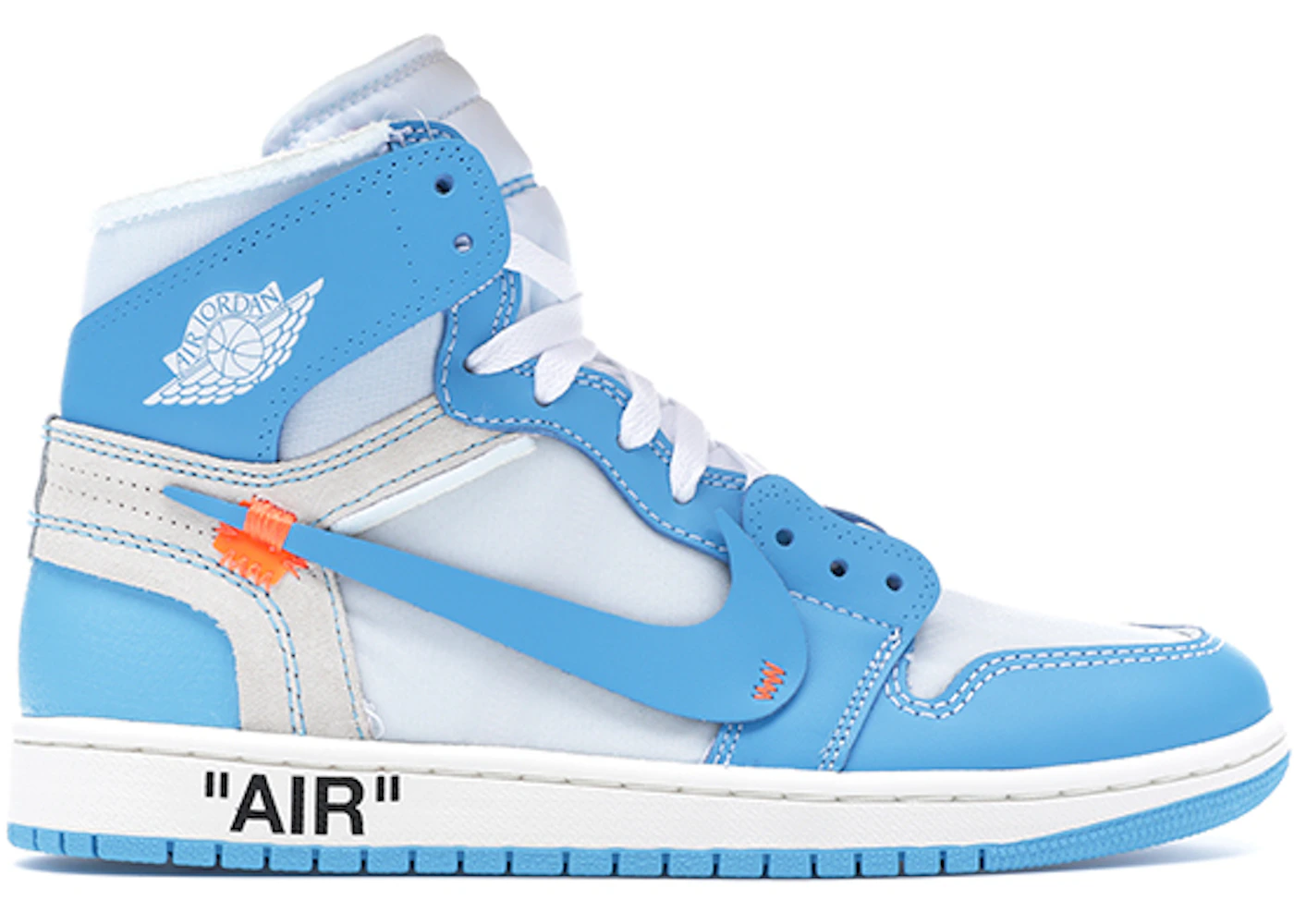 Jordan 1 Retro High Off White University Blue Aq0818 148 Jordan 1 Retro High Off White University Blue Aq0818 148