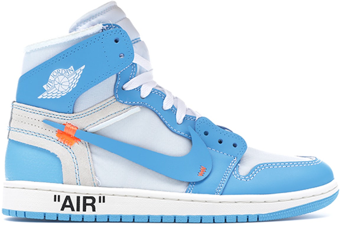 Jordan 1 Retro High Off-White University Blue (Sample) Men's - AQ0818 ...