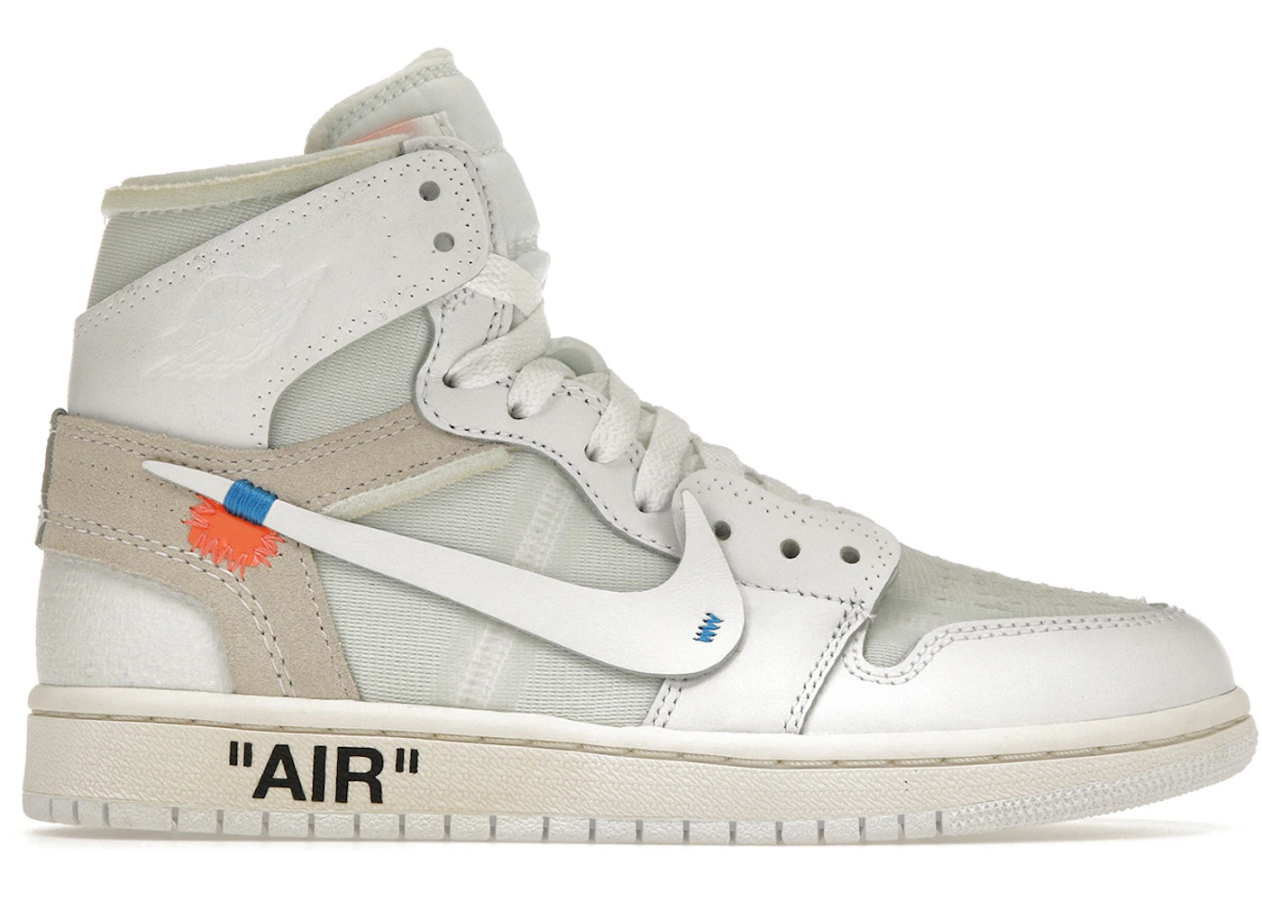 Jordan 1 Retro High Off-White Euro (GS) Kids' - AQ8296-100 - US