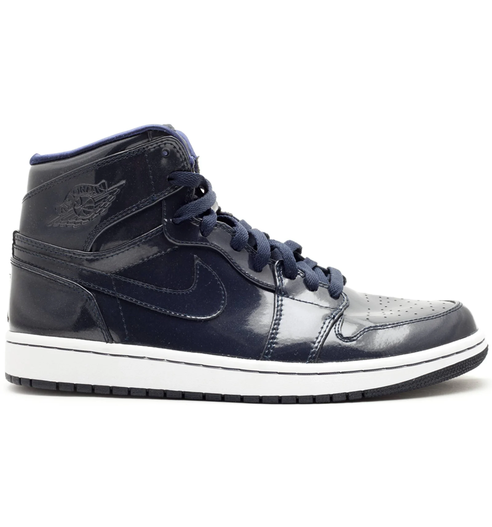 Jordan 1 Retro High Patent Dark Obsidian Men s 332550 441 US