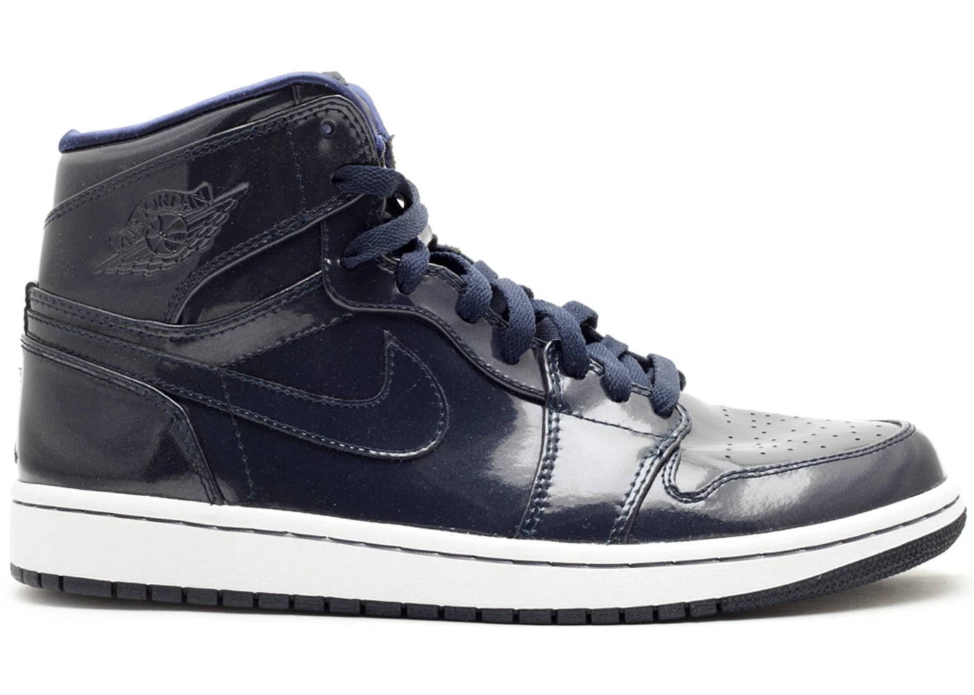 Jordan 1 Retro High Patent Dark Obsidian Men's - 332550-441 - US