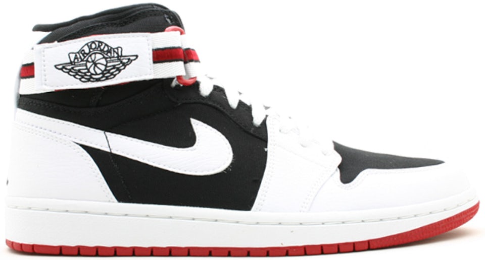 Nike 1 Retro High Strap White Black Varsity Red - Black
