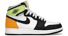 Jordan 1 Retro High White Black Volt University Gold (GS)