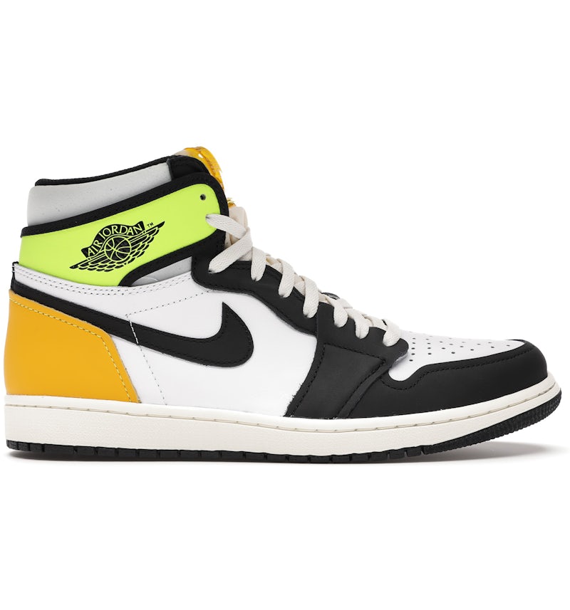 Jordan Retro High White Black Volt University Gold Men's