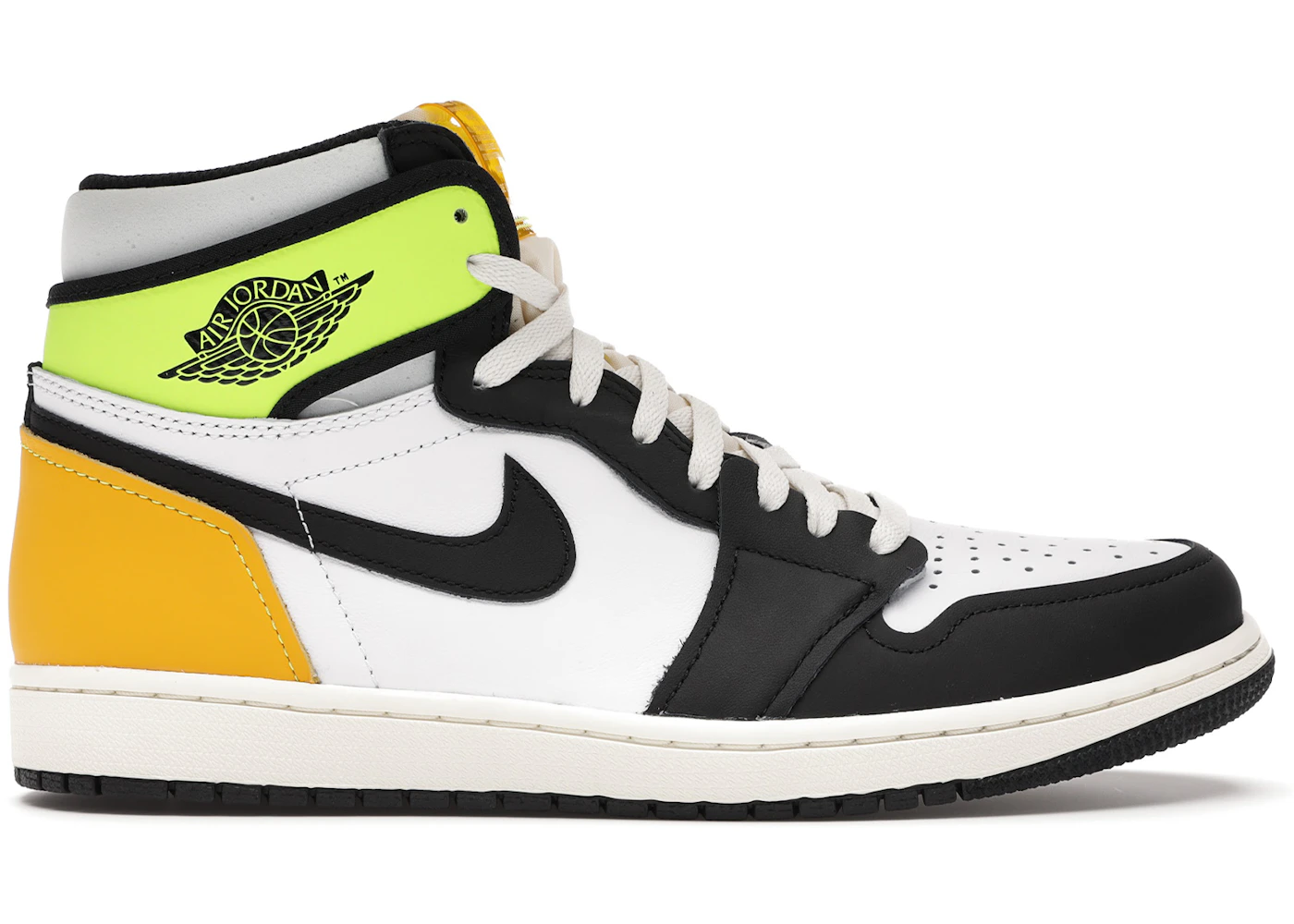 Jordan Retro High White Black Volt University Gold Men's