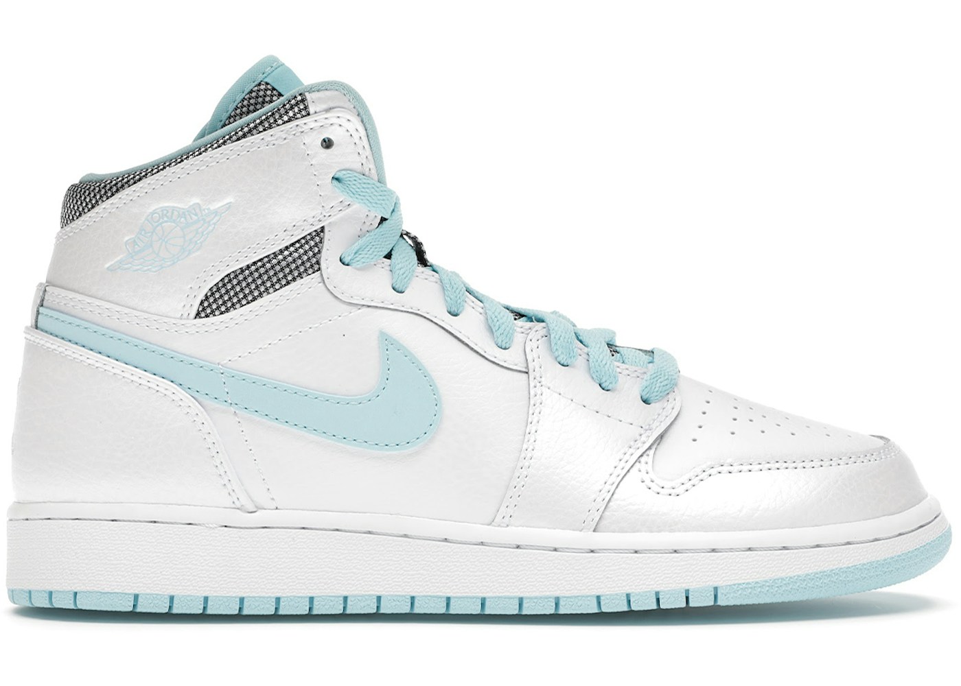 Jordan 1 Retro High White Still Blue Gs 332148 106 Jordan 1 Retro High White Still Blue Gs 332148 106