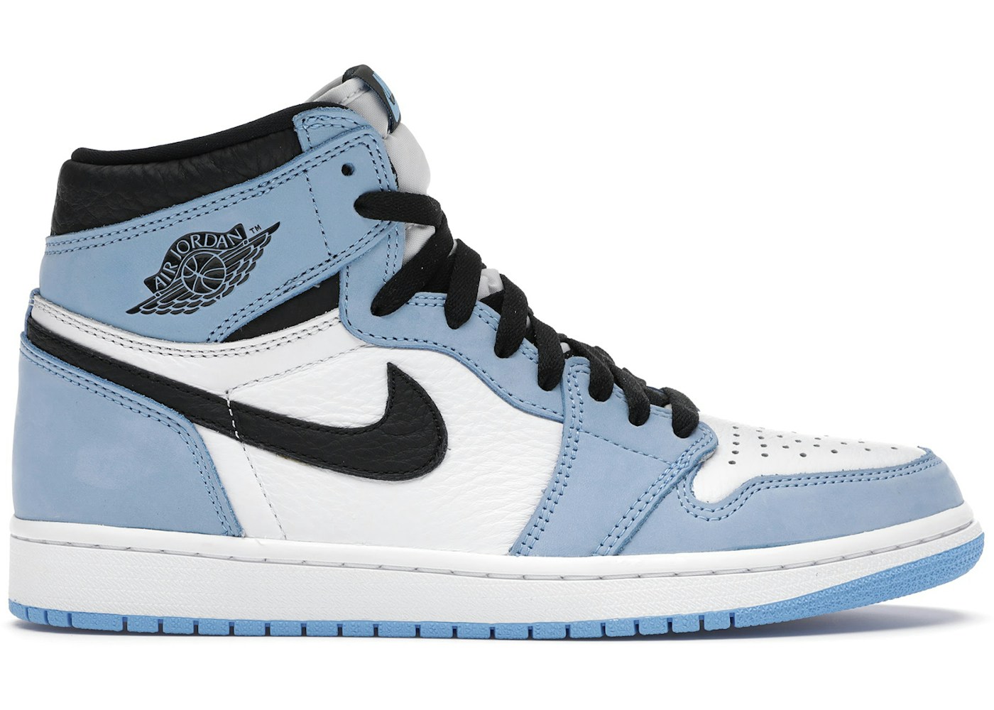 Jordan 1 Retro High White University Blue Black 5550 134 Jordan 1 Retro High White University Blue Black 5550 134