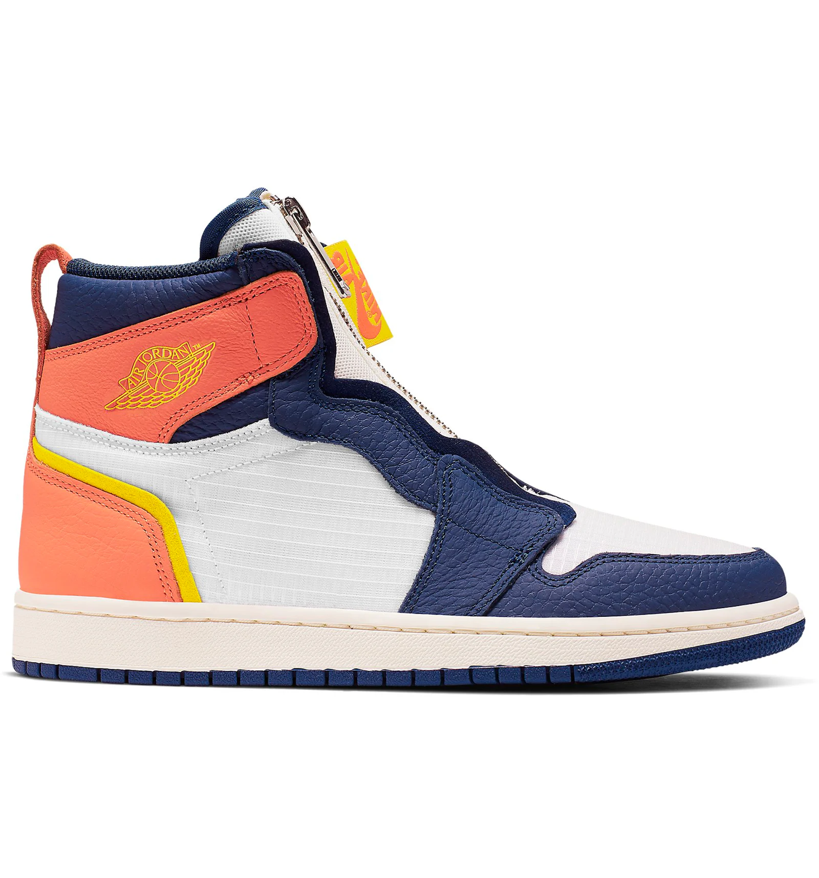 Jordan 1 retro high top zip black hyper royal