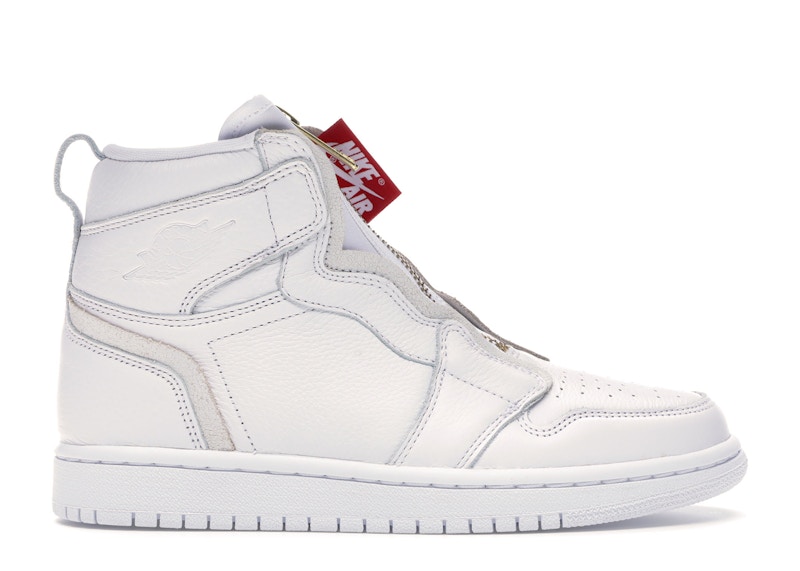 jordan 1 retro high zip white university red