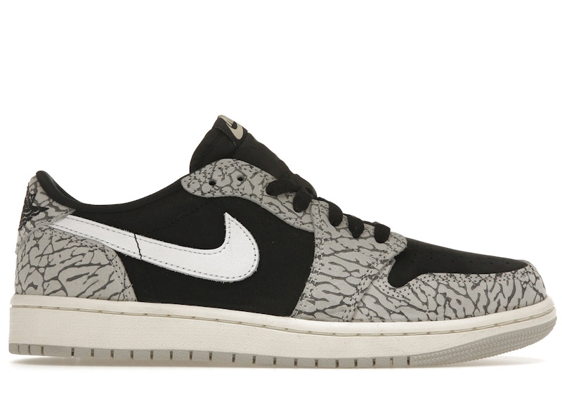 Jordan 1 Retro Low OG Black Cement (Women's) - CZ0775-001 - US