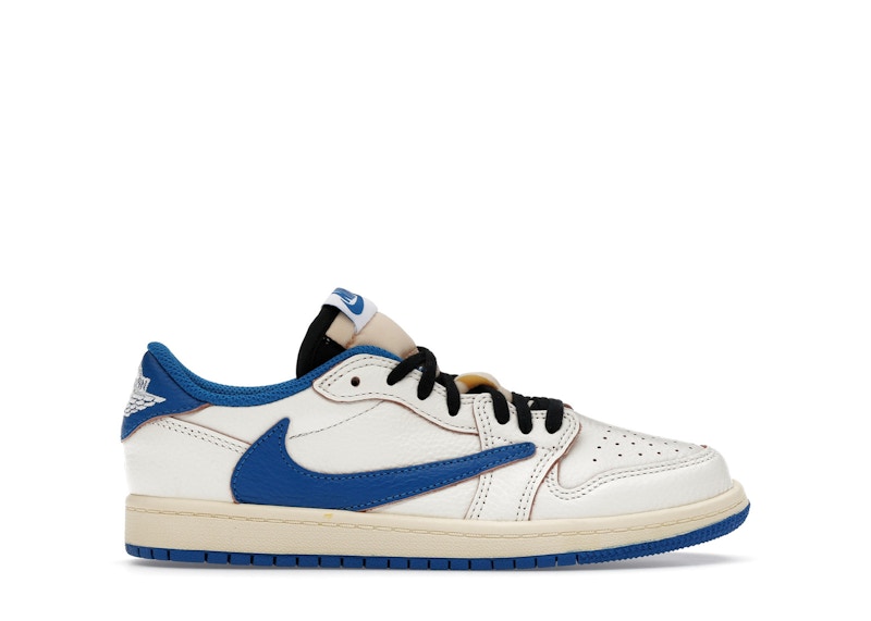 スニーカー Travis Scott Air Jordan 1 Low OG SP (PS) Jordan 1 Retro Low OG SP Fragment x Travis Scott Sail Military
