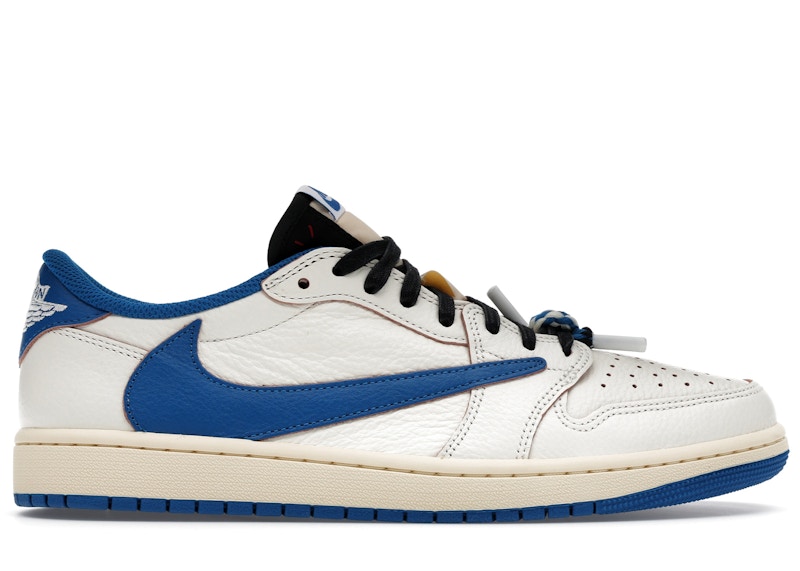 Jordan 1 Retro Low OG SP Fragment x Travis Scott Sail Military