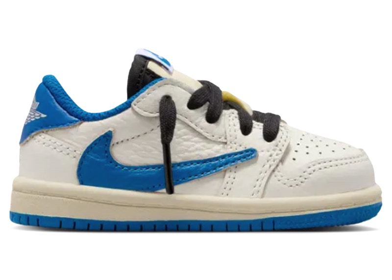 Jordan 1 Retro Low OG SP Fragment x Travis Scott Sail Military