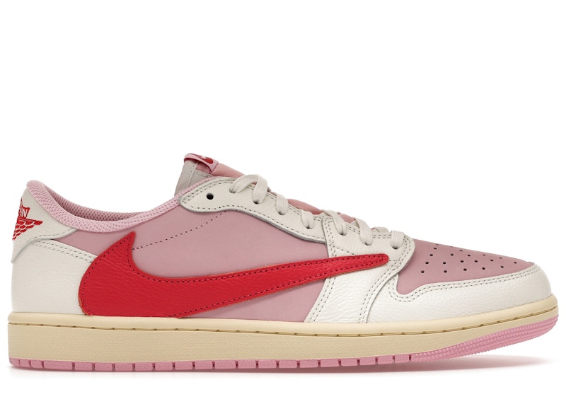 Jordan 1 Retro Low OG SP Travis Scott Sail Tropical Pink Men's