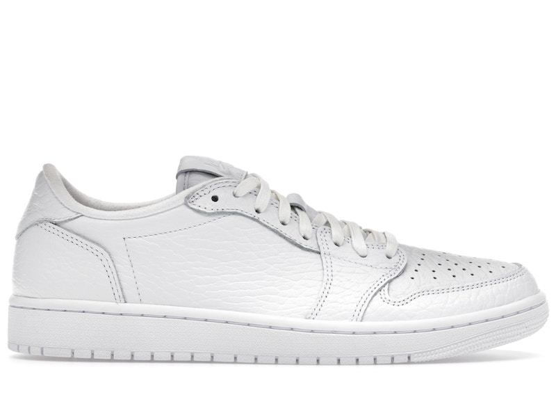 Jordan 1 Retro Low Swooshless Triple White (2025) Men's