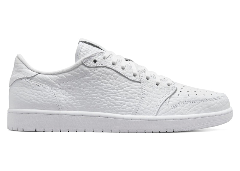 Jordan 1 Retro Low Swooshless Triple White (2025) Men's