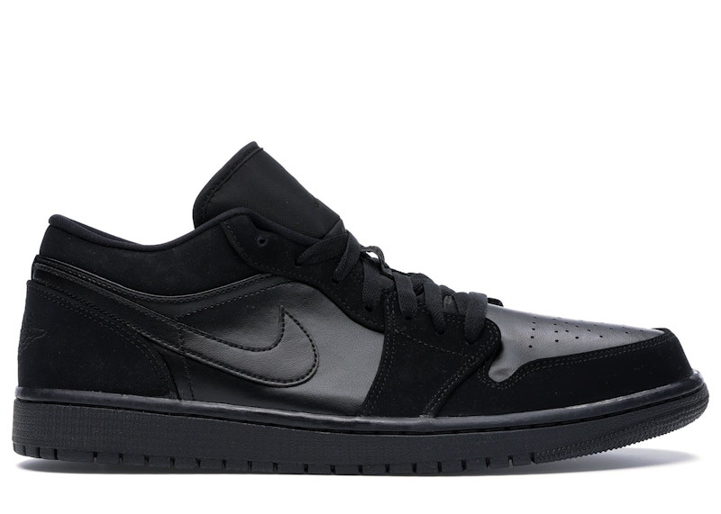 Jordan 1 Retro Low Triple Black Men's - 553558-025 - US