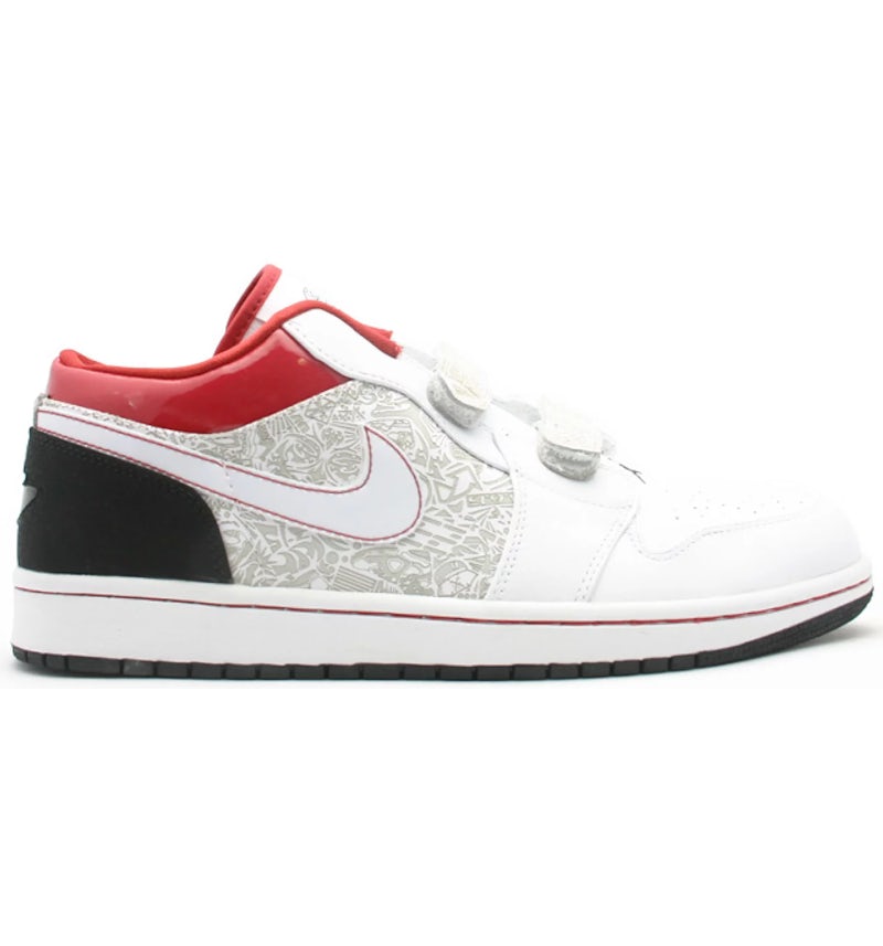 Jordan 1 Retro Low Velcro WeiB Varsity Rot Herren 339894 161 DE
